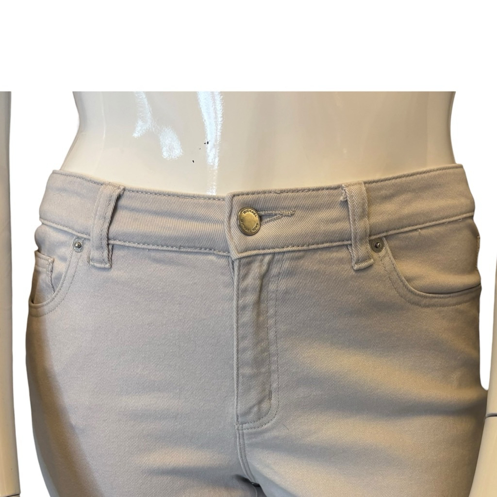 Michael Kors Light Gray Skinny Jeans, 8-10, Stretch - Picture 3 of 14